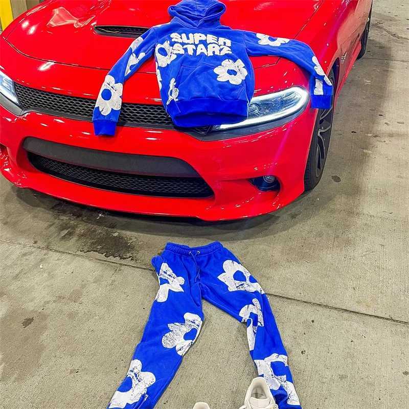 Mens Hoodies For Men Clothing Embroidery Sweatshirt Suit Man Tracksuit Pant Sets New In Hoodies Sweatshirts Sports Suits Set W251110