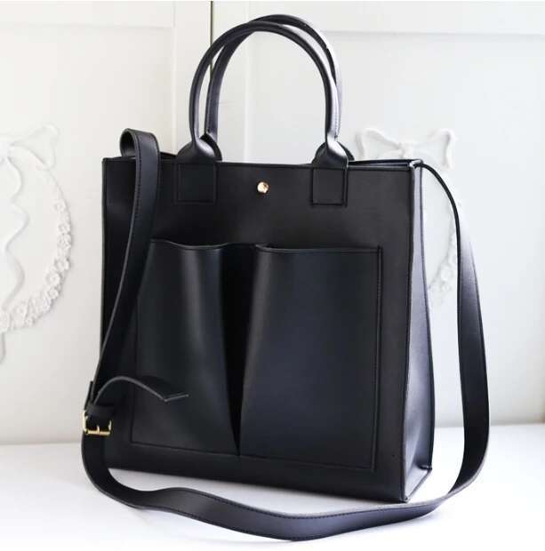 Brand Design Retro Fashion Big Tote Bag 2019 New Quality PU Leather Women's Designer Handbag Shoulder Messenger Bags Purse