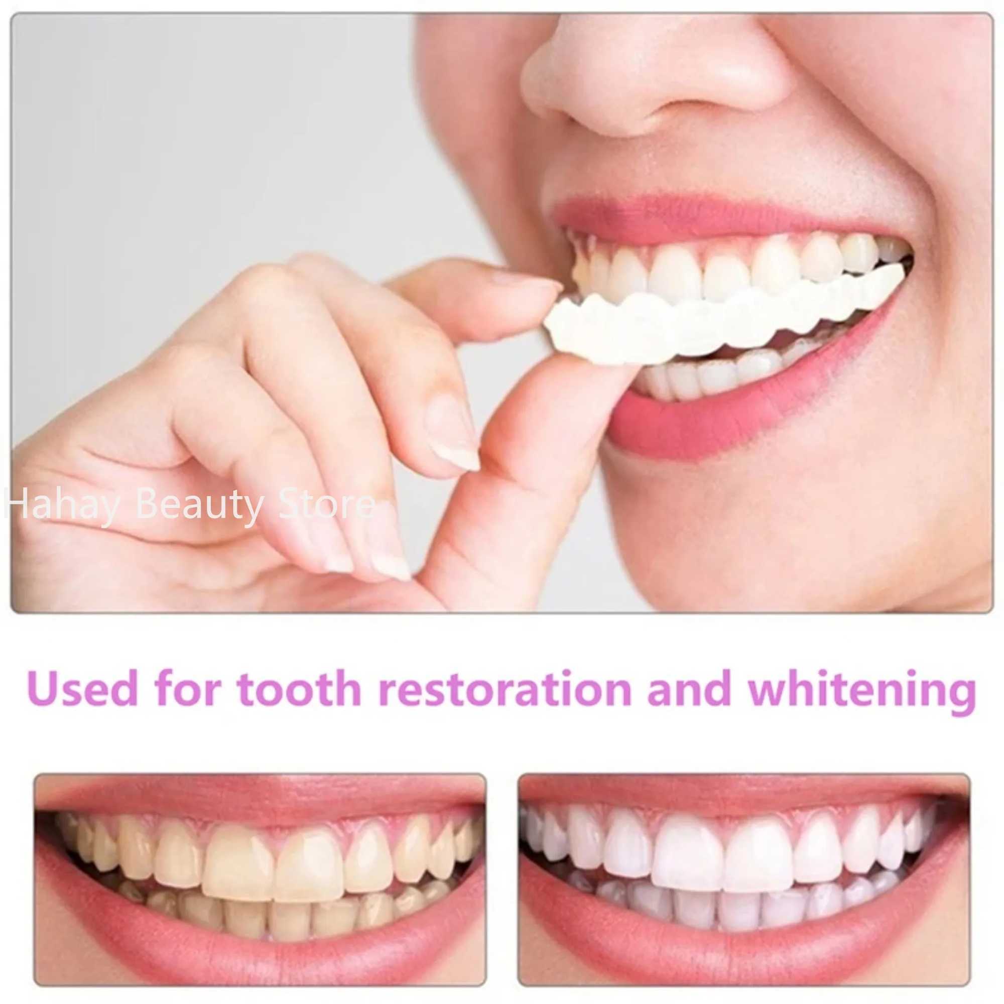New Arrival Upper and lower teeth silicone teeth whitening teeth cover teeth bracket simulates teeth with Smile box Z250410