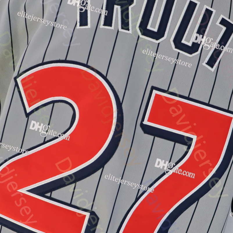 Personalized Custom Baseball Jersey Mike Trout Shohei Ohtani Jo Adell Jorge Soler Ward Travis d'Arnaud Anderson