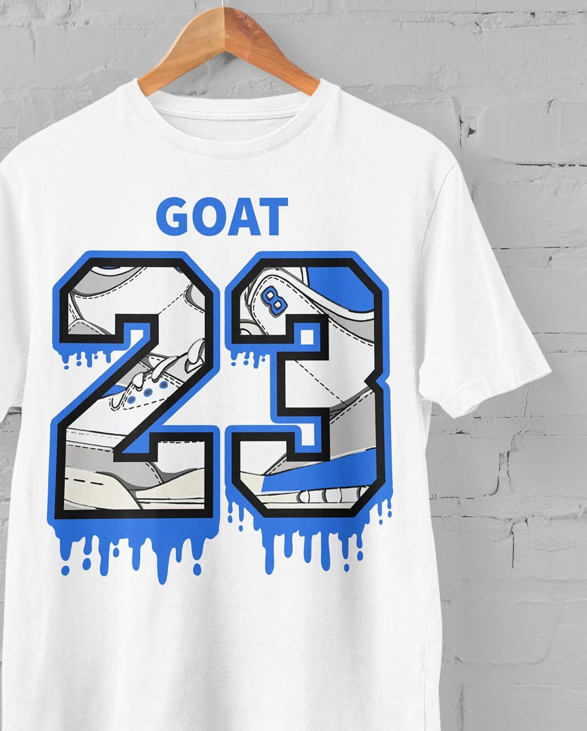 T shirt for Mens AJ 3 Lucky Shorts 3s Lucky Short Shirt, Number 23 Goat, Shirts Match Sneakers 2D Sneaker Graphic Tee Casual Tops Clothes Short sleeve