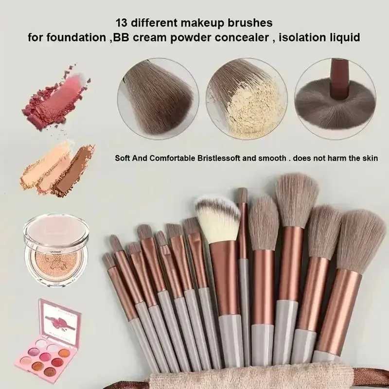 Makeup Brush Set Soft Fluffy Professiona Cosmetic Foundation Powder Eyeshadow Kabuki Blending Make Up Brush Beauty Tool Makeup L251110