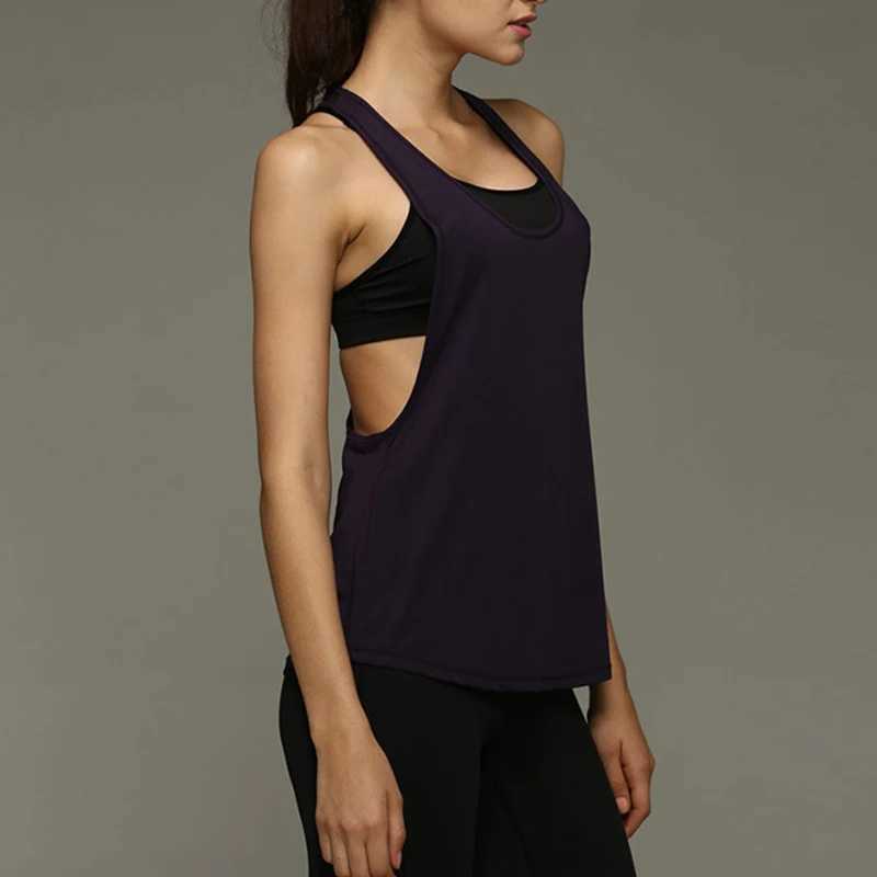 Womens Sleeveless Stretch Yoga Shirt Sports Single Sleeve Sports Fitness Tank Top Sports Gym Running Training Pilates Tank TopXJ250410