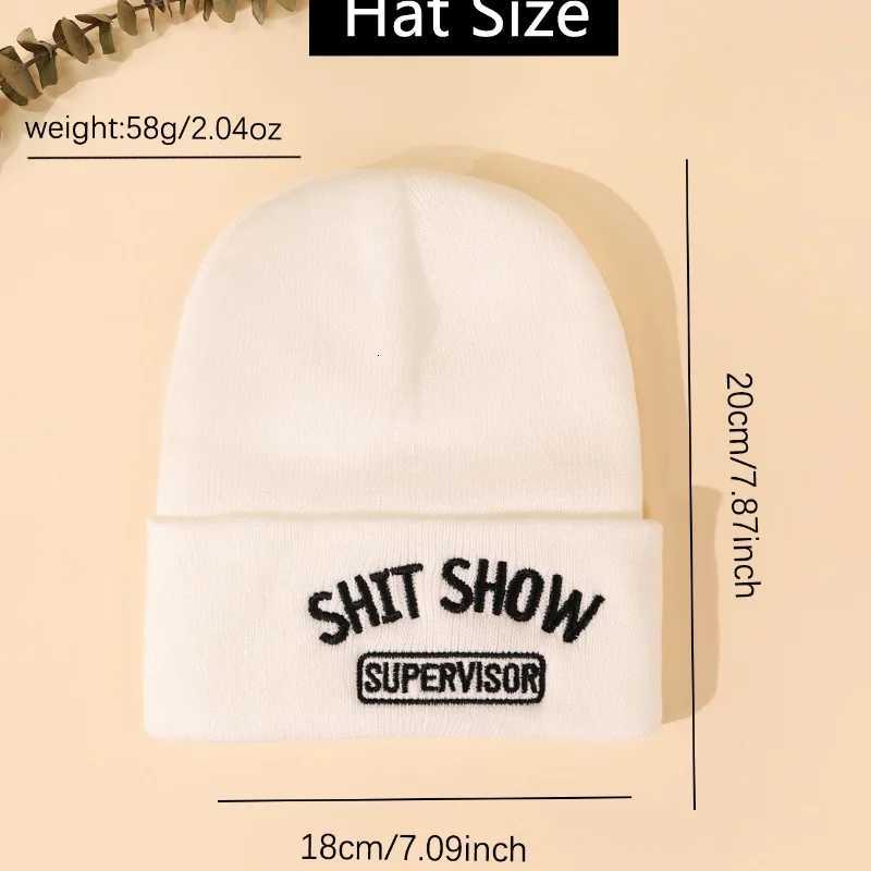 Beanies Hats Warm Women Men Winter Gothic Street Punk Knitted Bonnet Caps 100 Acrylic Fashion Keep Warm Embroidery Beanies HatsXJ251110