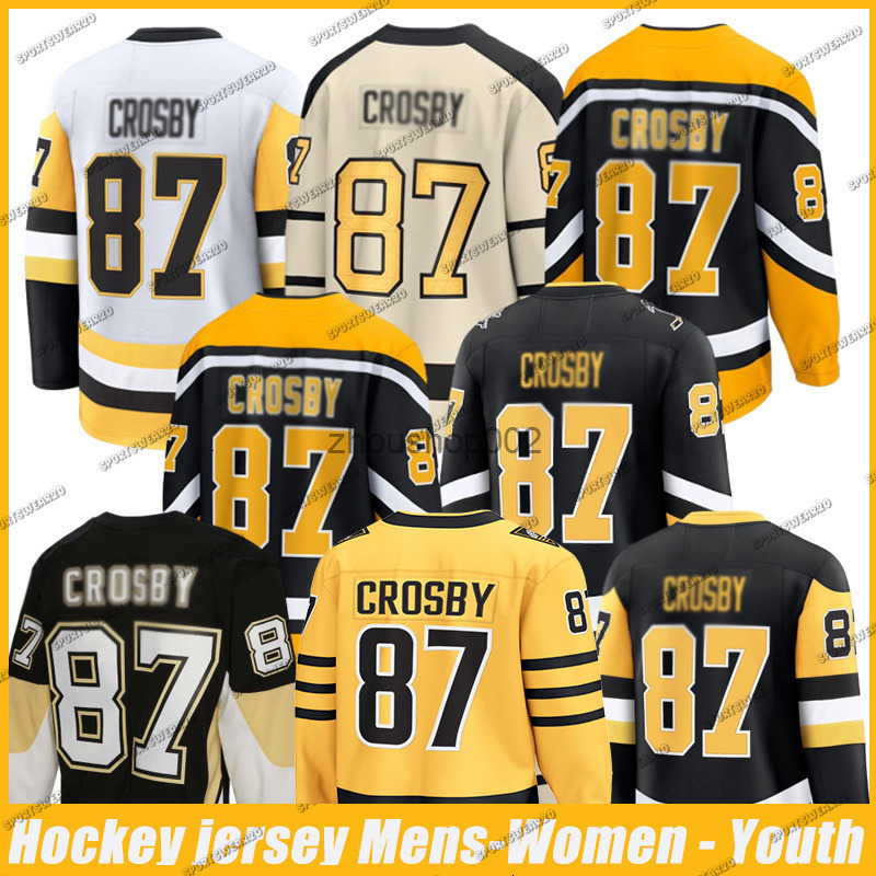 Hockey Jersey Sidney Crosby Gold Alternate Breakaway Evgeni Malkin Kris Letang Erik Karlsson Rust Custom men women youth jesreys