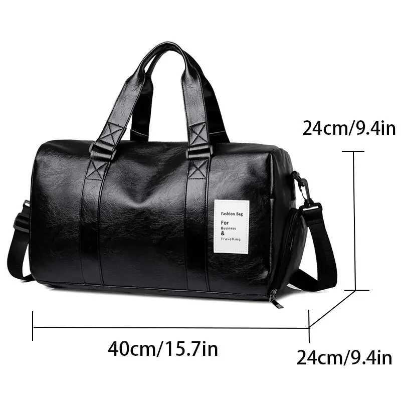 Waterproof Short Travel Handbag Training Fitness Bag Solid Color Dry And Large-capacity Wet Separation Pocket Handbag K251110