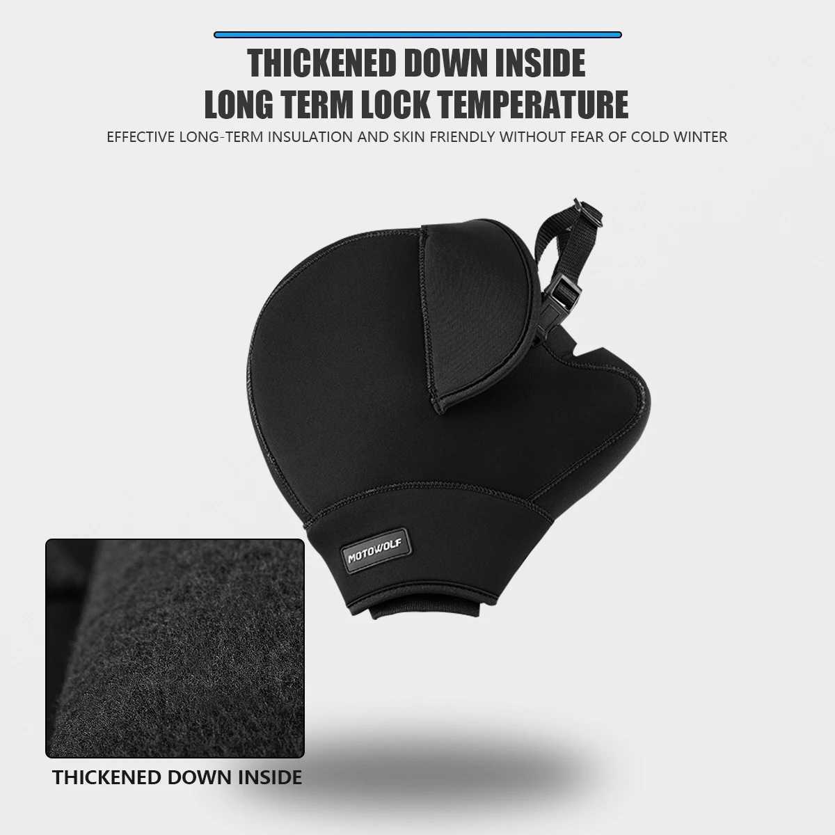 Winter Motorcycle Handlebar Gloves Motorcycle Gloves Waterproof Windproof Warm Covers For Motorcycle Scooter Accessories S25118