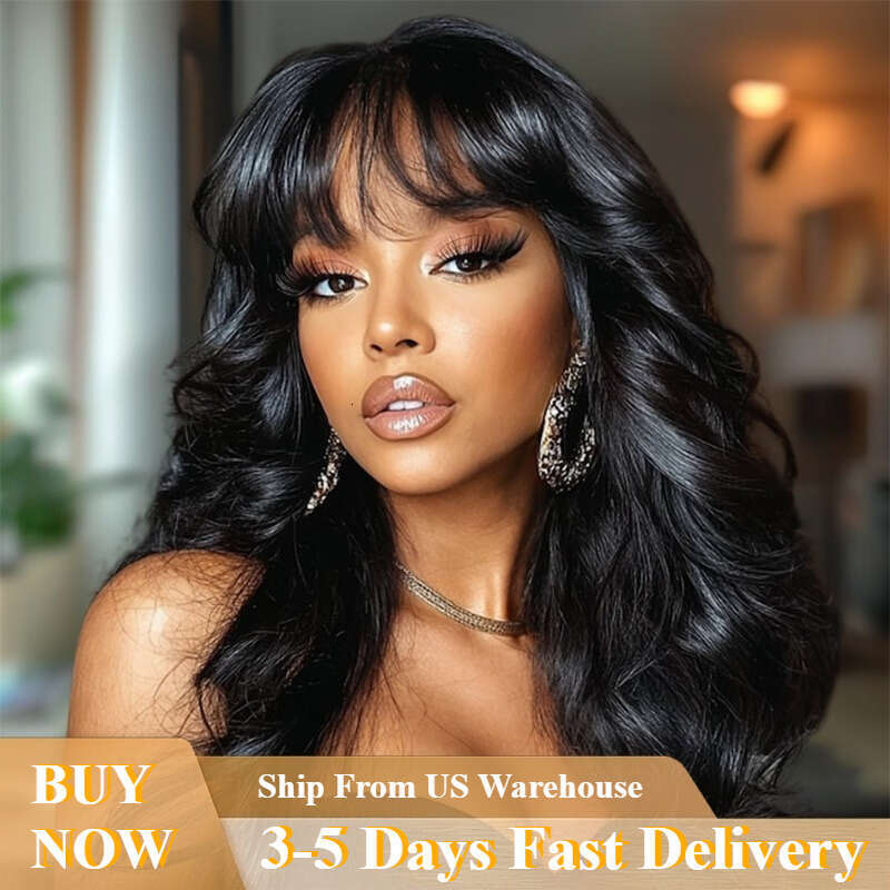 200% Density Human Bob - Body Wave, Pre-Plucked & Pre-Cut, 13X4 HD Lace Closure, Natural Black Color, Elastic Band Fit, Perfect For Women, Short Hair 