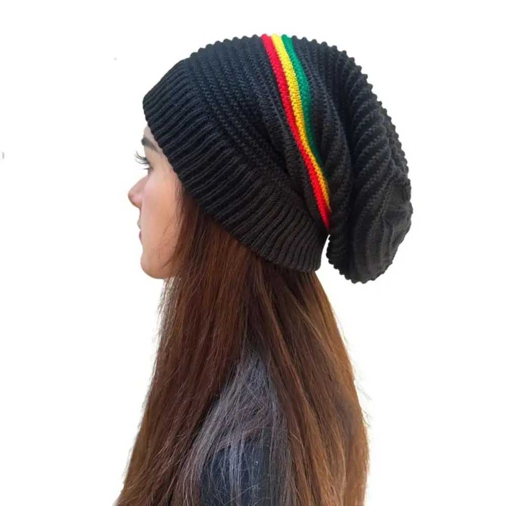 Beanies Pullover Weaving Reggae Hat Striped Color Hip Hop Hat Jamaica Knitted Hat Warm Casual Wear Skull Caps Reggae LoverXJ251110