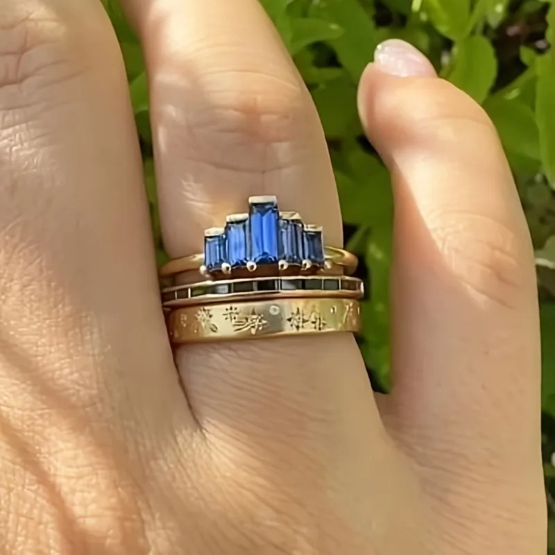 3-piece womens ring set set with synthetic cubic zirconia rings as an ideal gift for Christmas and Year 251110