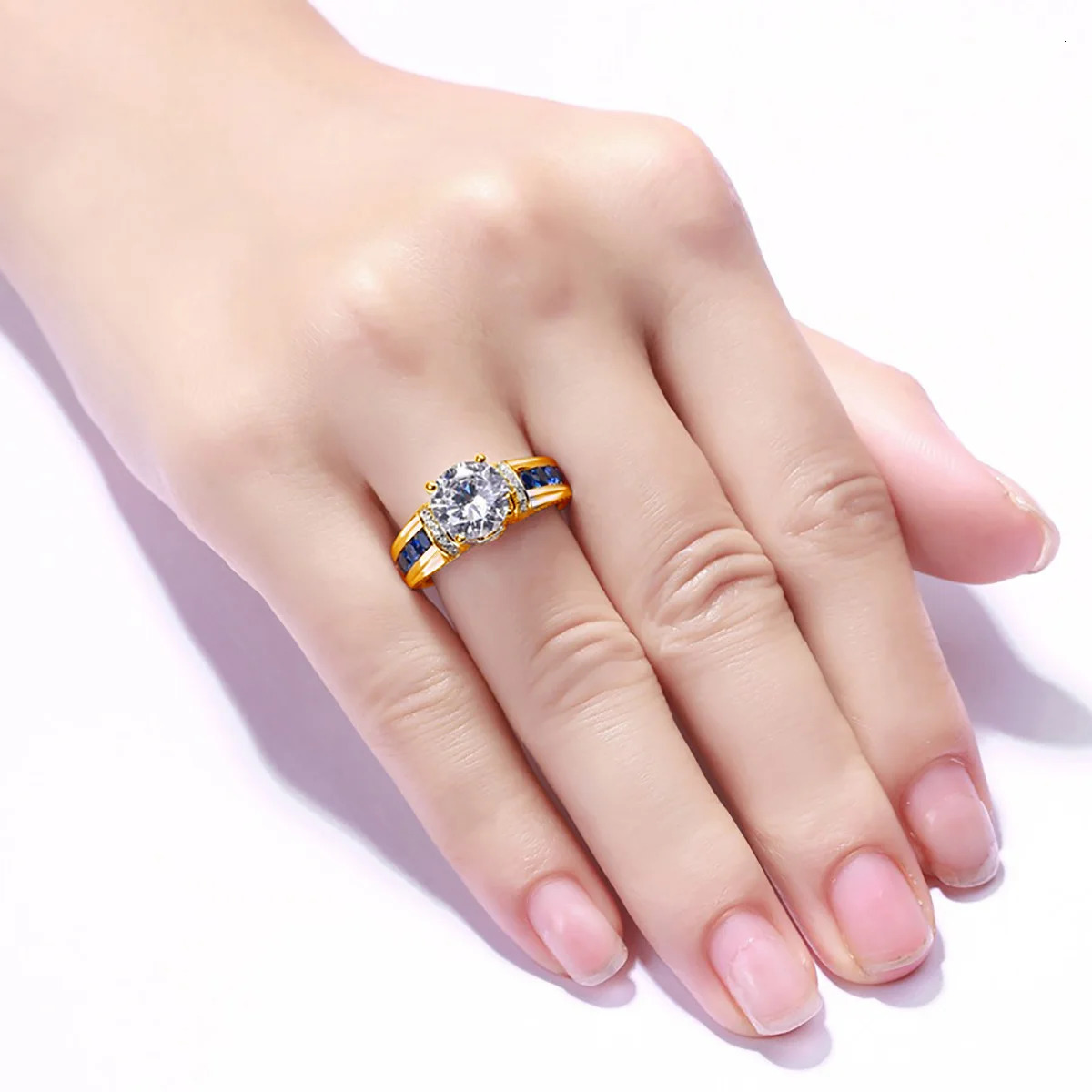 Certified D Color VVS1 2ct Diamond Ring For Women 100 Sterling Silver Good Quality Wedding Jewelry Pass Diamond Test 251103