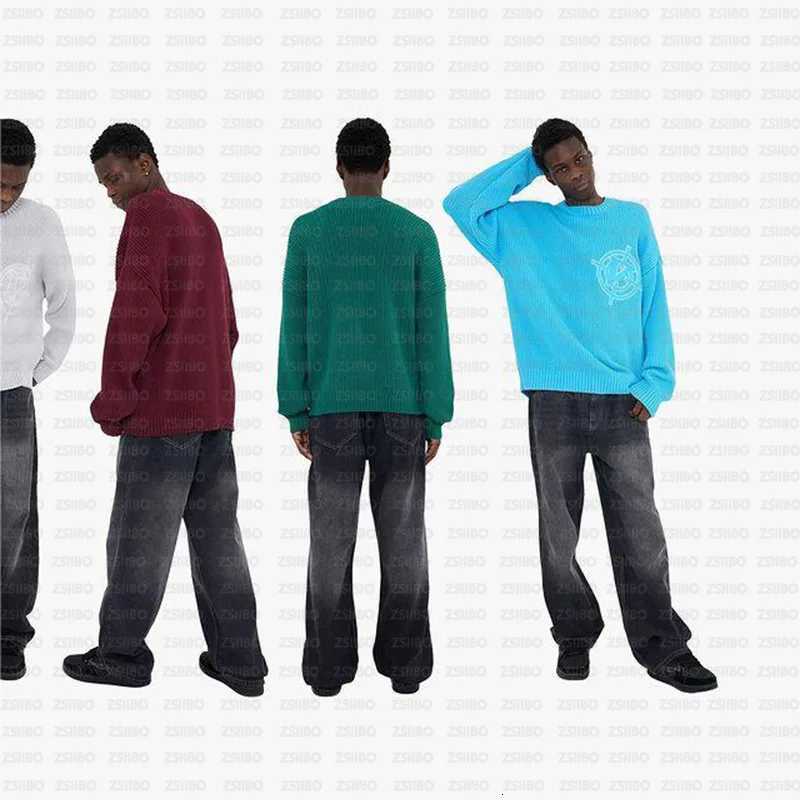 Fashion 2023 autumn and winter tide brand foreign trade Korean ins wind loose simple casual warm sweater letter pullover for men and wom Y251110