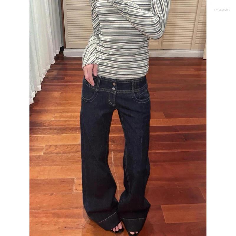 Women's Jeans Women Blue Y2k Baggy Straight Harajuku Vintage Boyfriend Denim Trousers Japanese 2000s Style Pants Oversize Clothes Z260313