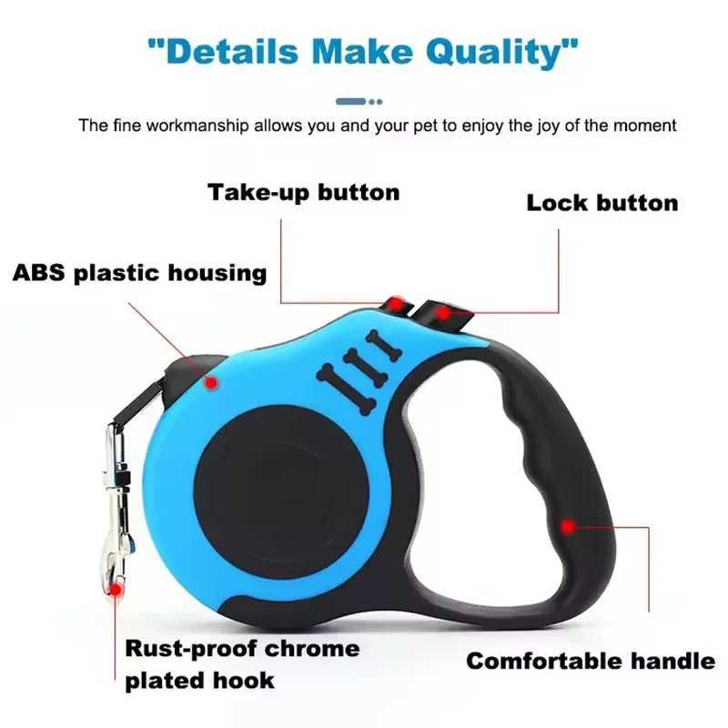 Pet dog leash dog automatic retractable leash automatic retractable leash dog walking rope dog chain dog outdoor supplies J251110