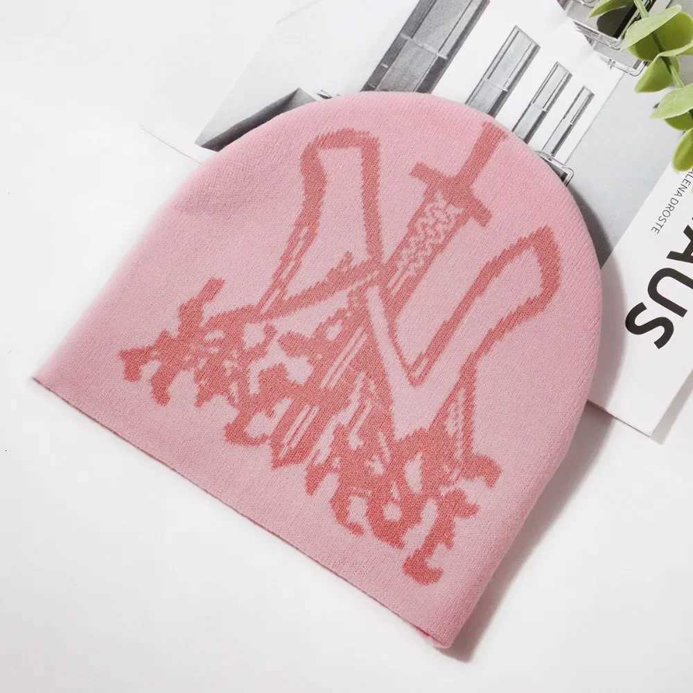 2025 Fashion Hat Knitting Beanies Goth Caps Men Women Y2k Winter Pop Harajuku Vintage Warm Hip Hop Unisex Casual Outdoor CapXJ251110