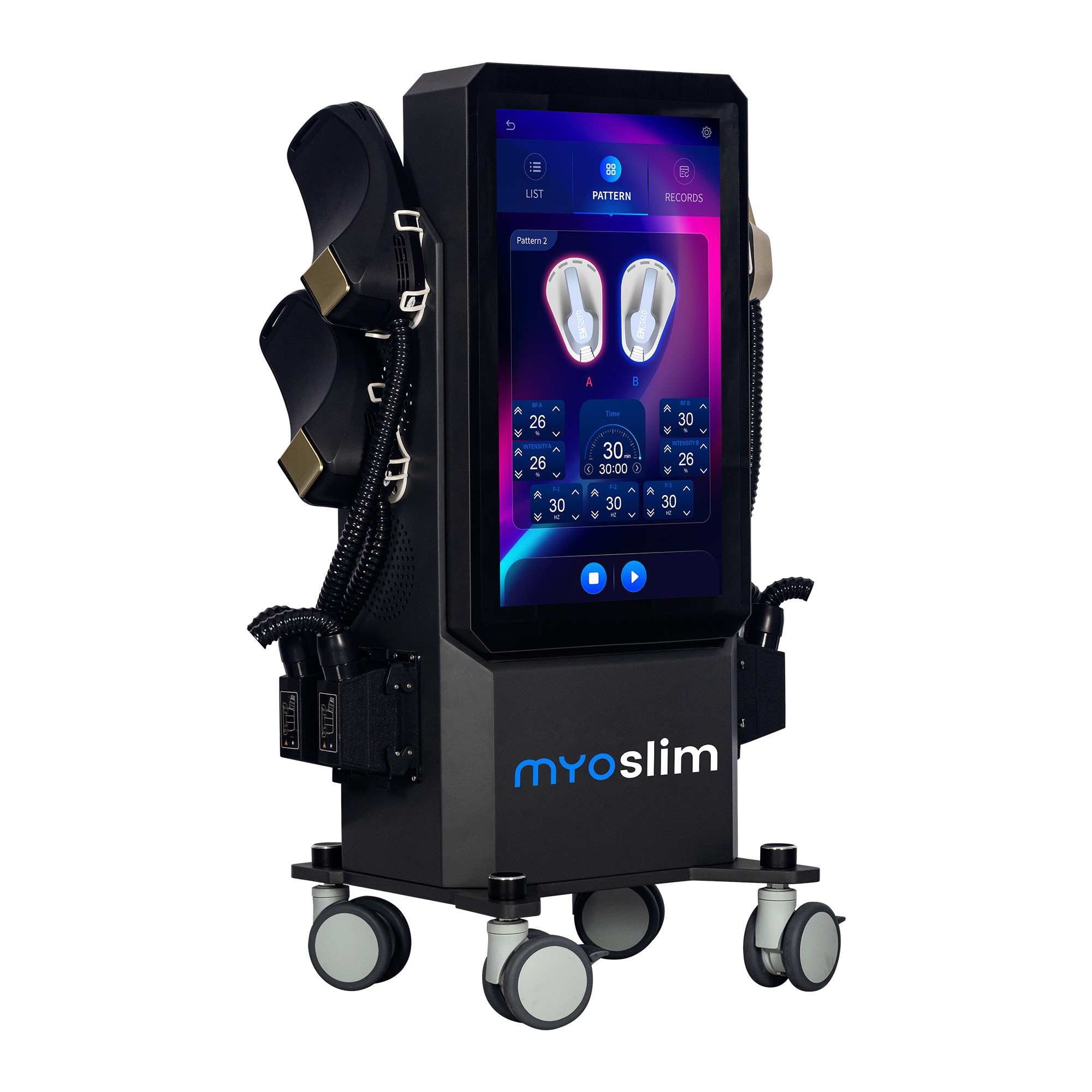 MYOSLIM Machine HI-EMT Muscle Stimulation 6500W RF Machine EMS Body Sculpting Equipment Fat Burning Slimming