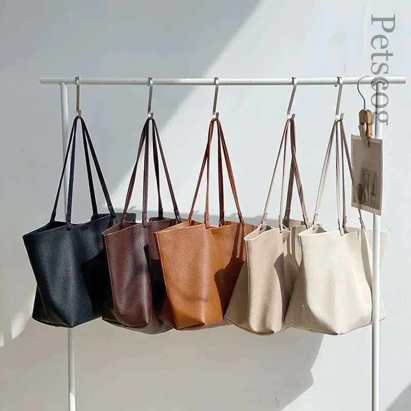 Women's Tote 2023 Design Bags Pu Leather Large Capacity Shopper Shoulder Fashion Casual Handbags With Mini Bag