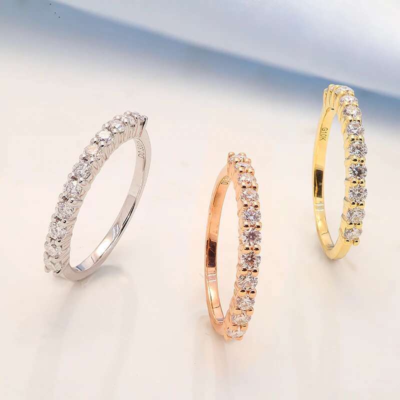 14k Yellow Gold DEF Color VS Round Cut Lab Grown Diamond Engagement Wedding Band Ring CVD HPHT Jewelry for Women