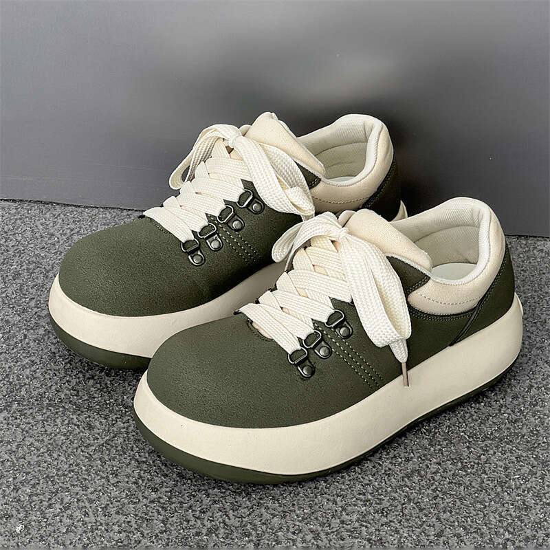 Niche Versatile Spring Summer New Low-top Loafers Men Thick-soled Sports Casual Sneakers Big-toe Shoes Z212