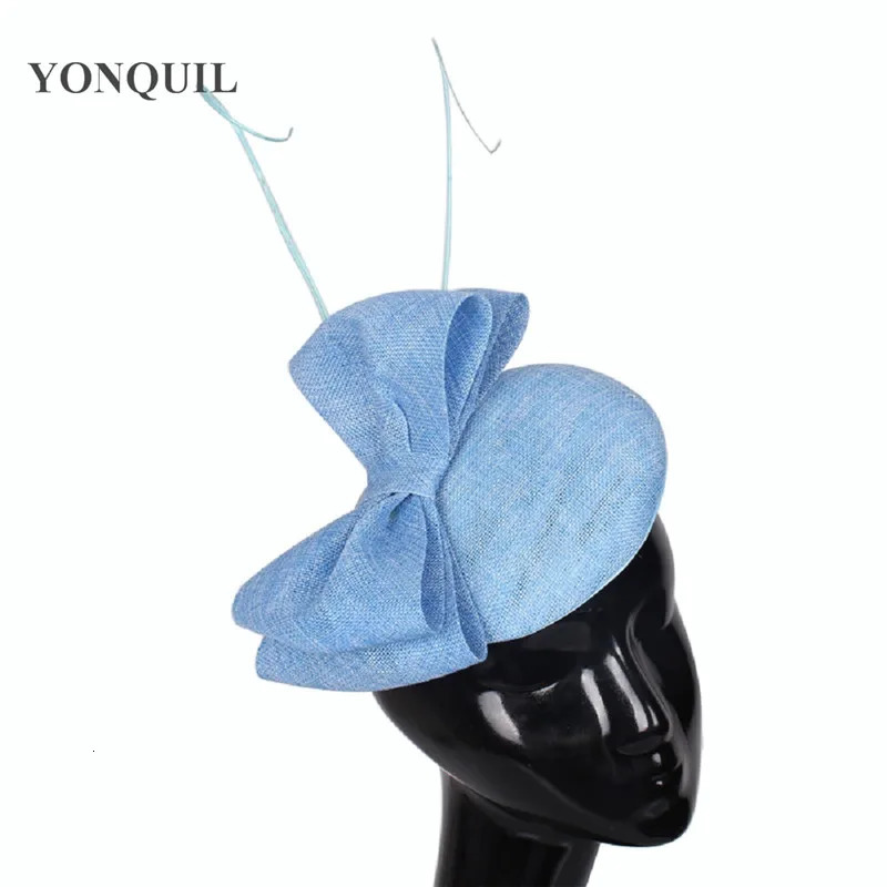 Peach Fascinator Wedding Pillbox Hat Women Elegant Fascinator Hats Hair Clip Church Ladies Party Headpiece Fashion Headwear 250409