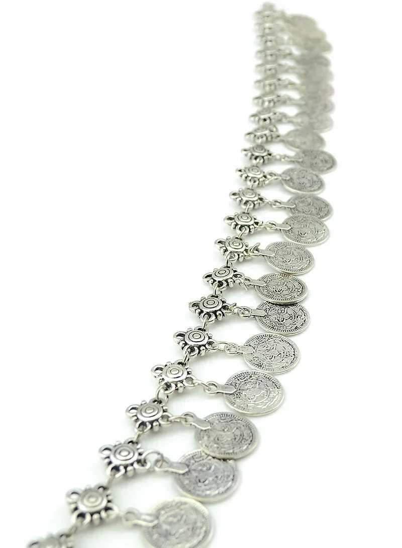 Beach Belt Tassel Body Waist Chain Fashion Silver Pattern Accessories Charm Paired with Coin Chain Jewelry X250410