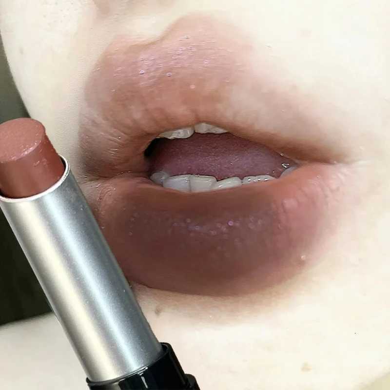 Velvet Matte Lipstick Cement Gray Brown Moisturizing Mousse Lipstick Long Lasting Nude Brown Lip Makeup Non-Drying Lip StainT251110