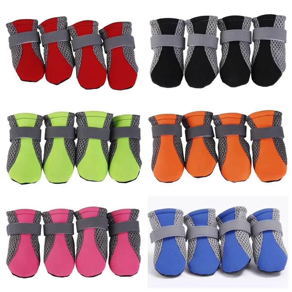 Suitable for small and large dog paw protectors with reflective strips hot sidewalks pet supplies dog boots pet rain boots T2504010