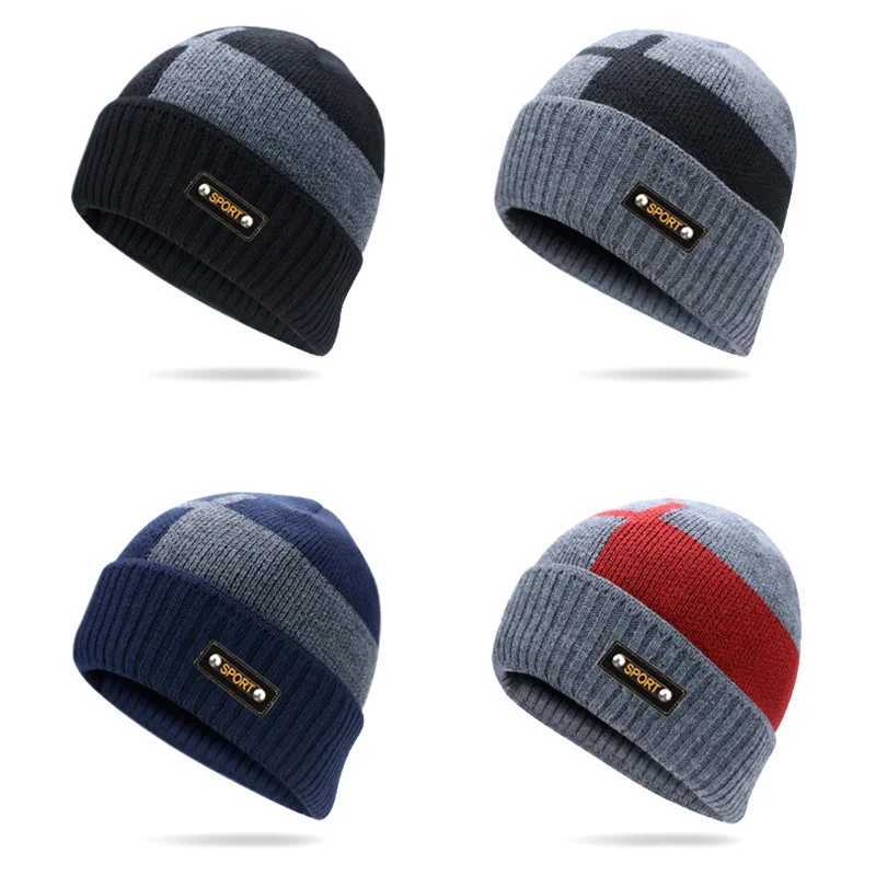 New Winter Beanie Hats Scarf Set Warm Knit Hat Skull Cap Neck Warmer with Thick Fleece Lined Winter Hat and Scarf for Men WomenXJ251110