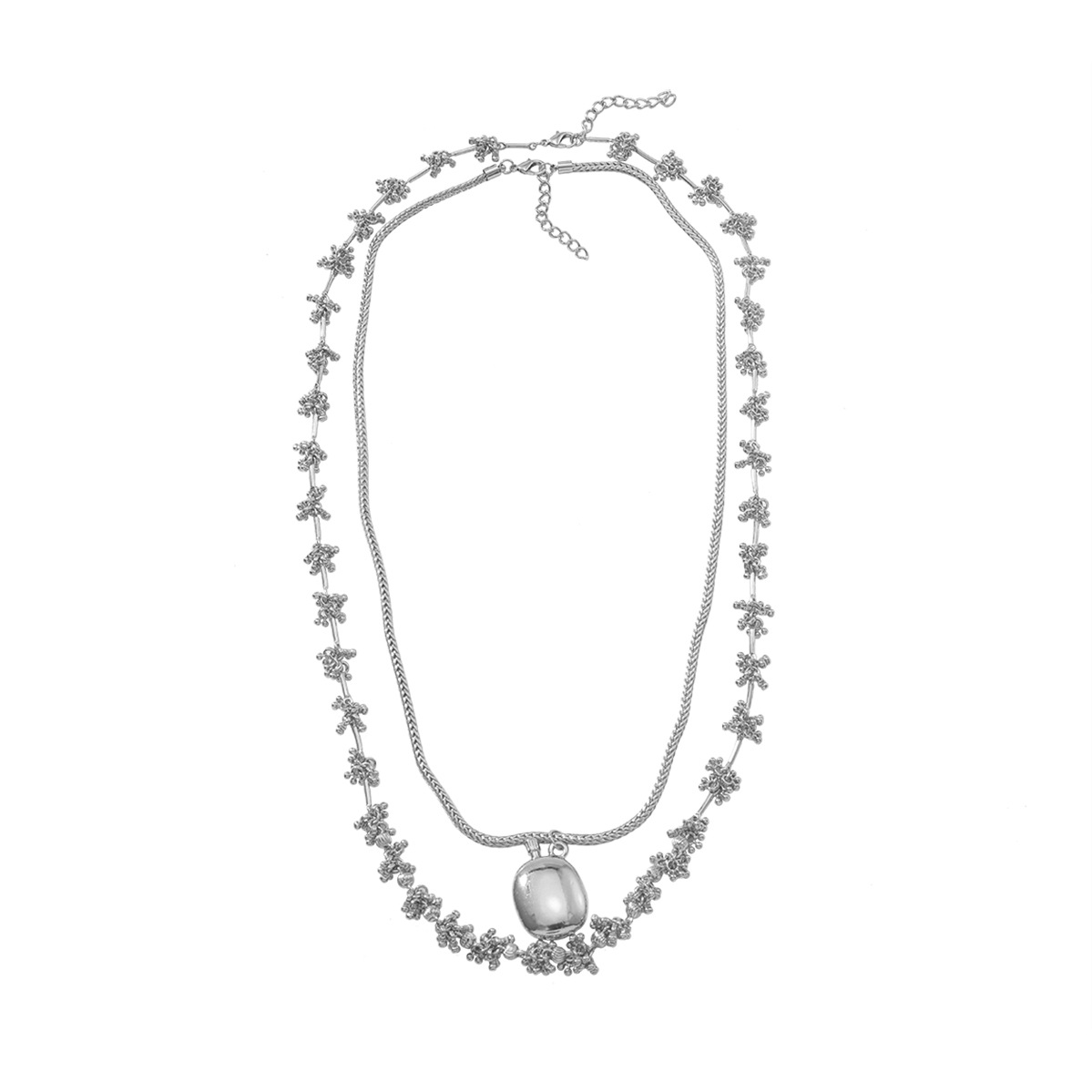 Creative Design Of Flower Bud Wine Pot Pendant Multiple Layers Of Necklace Simple Collarbone Chain Necklace Accessories Boutique Love Birthday Gift Ac