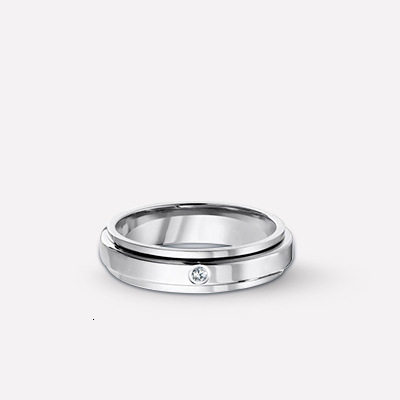 Fashion Ring Bojia Fortune Ring V Gold Full Diamond Couple Designer Ring Rings For Men And Women Index Finger Ring Light Luxury High Version 18K Rotat