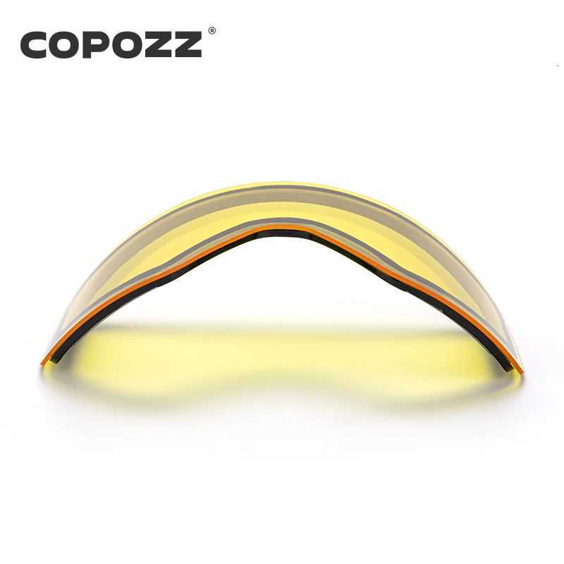 Replacement Ski Goggles Lenses Lens For COPOZZ Model-20101 Anti-fog UV400 Ski Glasses Snowboard Eyewear Lenses Lens Only K251110