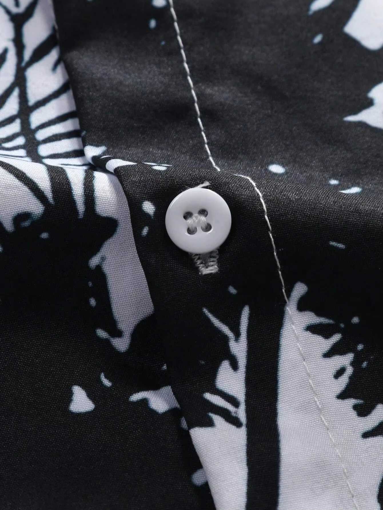 Summer Hawaiian shirt animal palm tree 3D printed shirt mens fashionable beach shirt casual short sleeved shirt X250410