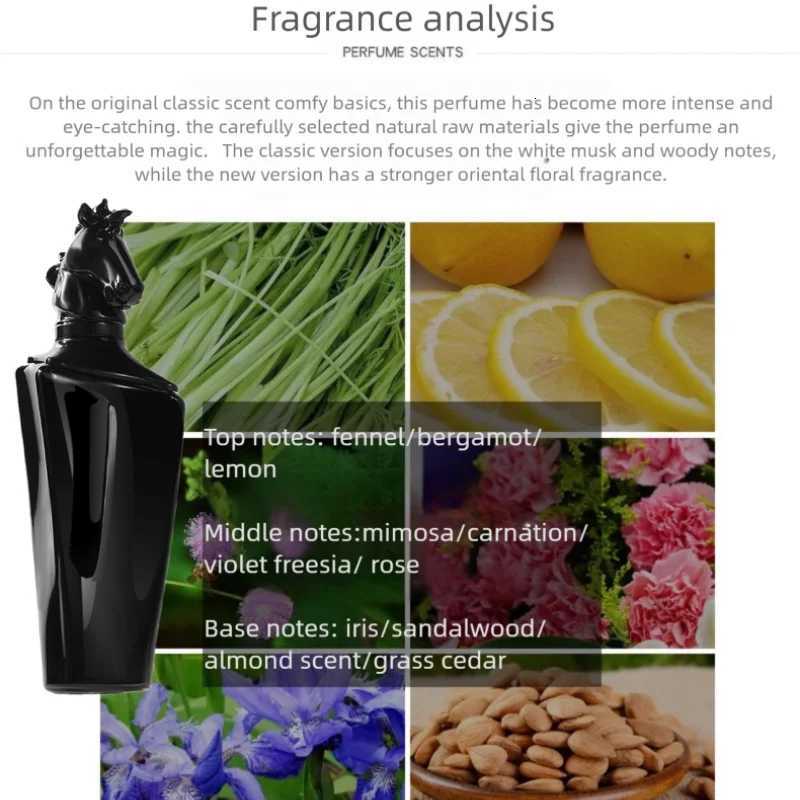 100ml Horse Head Mens Perfume Long Lasting Cologne Arabian Perfumes for Men High Quality Fragrance Natural Spray Eau De Parfum X251110
