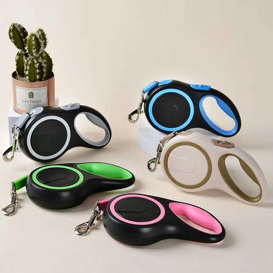 5M/8M Retractable Big Dog Leash Automatic Sturdy Nylon Rope Color Blocking Walking Hiking Strong Leash 50KG Large Pet Accessorie J251110