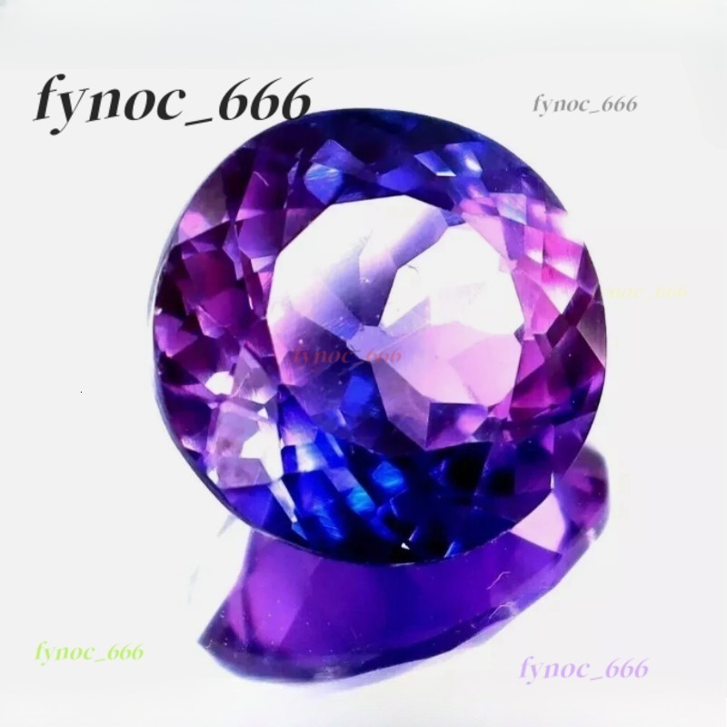 Natural Cut Round Purple Corundum High Temperature Resistant Wax Inlaid Blue Passed Test Jewelry Making Material