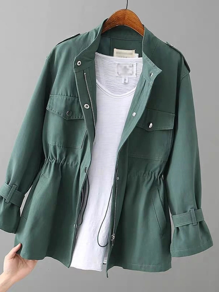Womens windshield autumn Korean wild pine stand collar fashionable pink jacket female student lining 250410