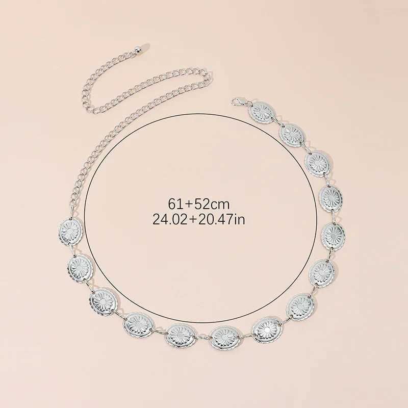 New waist chain dress set accessories with chain retro fashion version chain belt Wen Exquisite clothing accessories X250410