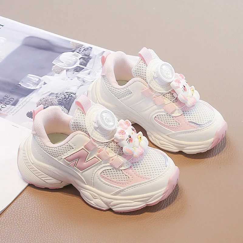 KidsCasual Shoes Sneakers Kuromi Bow PU Leather Spring Shoes For Girls Anti-slip Breathable Pink Shoes Size 26-37 W251110