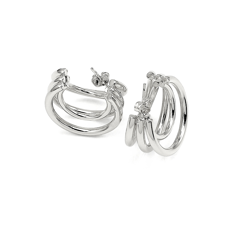 Stainless Steel Earrings Simple Elegant Women's Earrings 18k Gold Plated Earrings Women's Earrings Stud Gift Jewelry