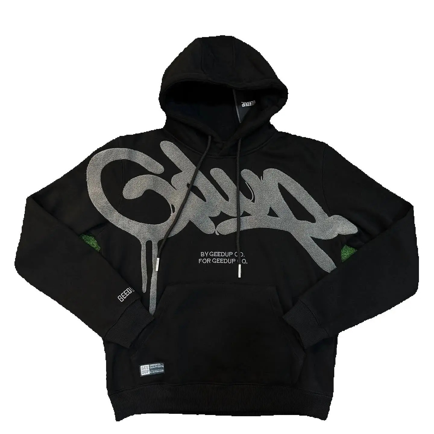 GEED UP Trendy High Street Alphabet Hoodie Y2K Clothing Gothic Harajuku Hip Hop Pattern Printed Hoodie Sportswear Casual Jacket 251107