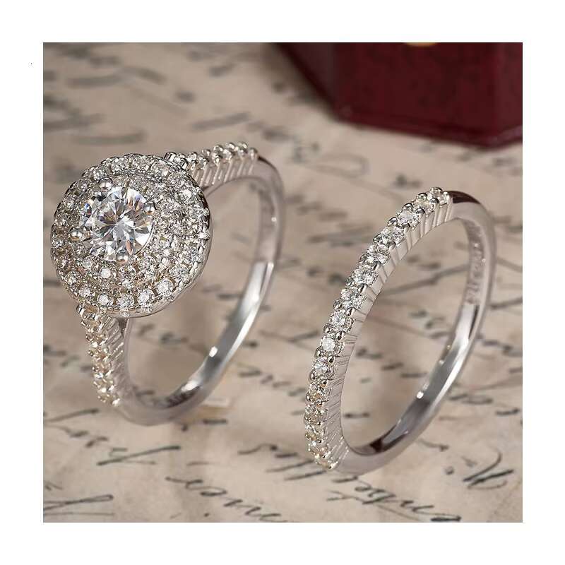 925 Sterling Silver Moissanite Diamond Wedding Ring Gift High Quality GRA VVS D Color Moissanite Promise Ring Jewelry