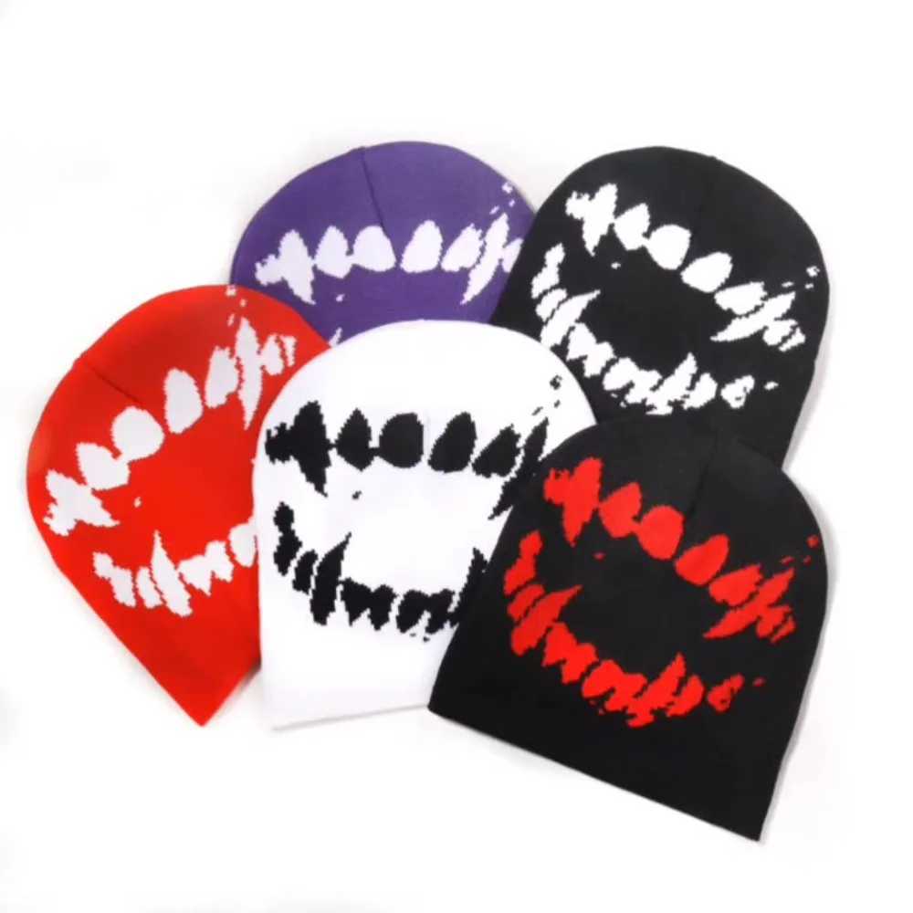 2025 Fashion Hat Knitting Beanies Goth Caps Men Women Y2k Winter Pop Harajuku Vintage Warm Hip Hop Casual Outdoor CapXJ251110