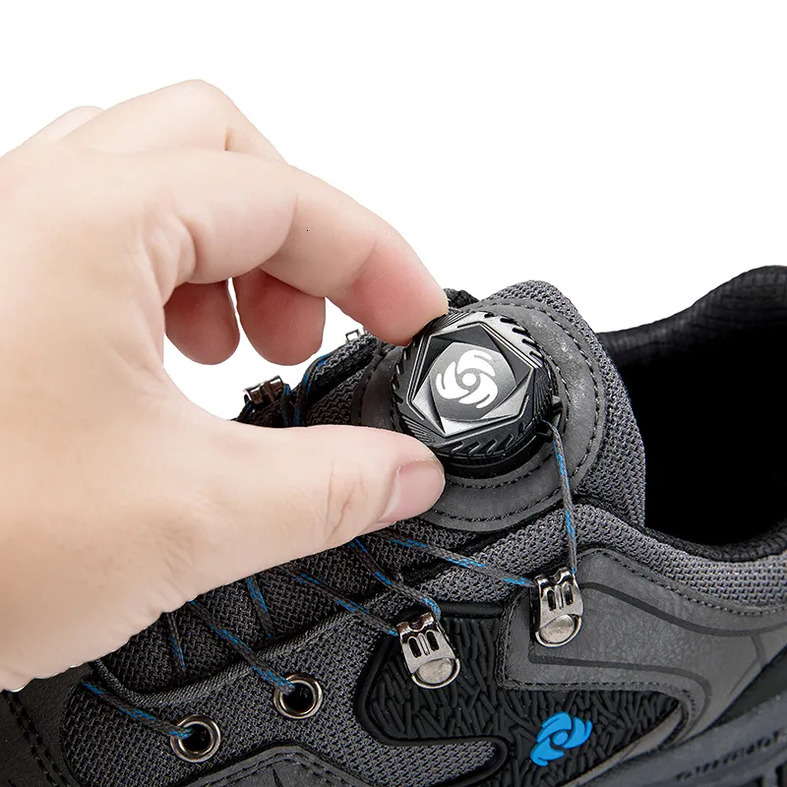 Men's Waterproof Mountaineering Shoes Durable Automatic Buckle Outdoor Hiking And Trekking Casual Sports Shoes