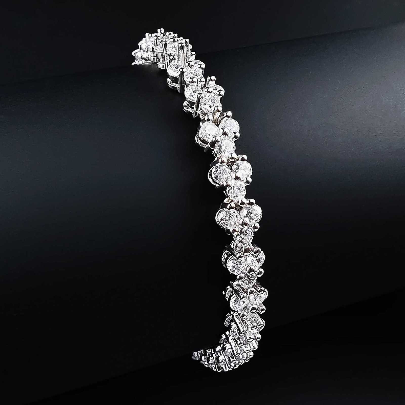 Luxury Roma 18cm Rose Gold Silver Color Bracelet Bangle for Women Wedding Gift Jewelry Wholesale on Hand Love S5457T251110