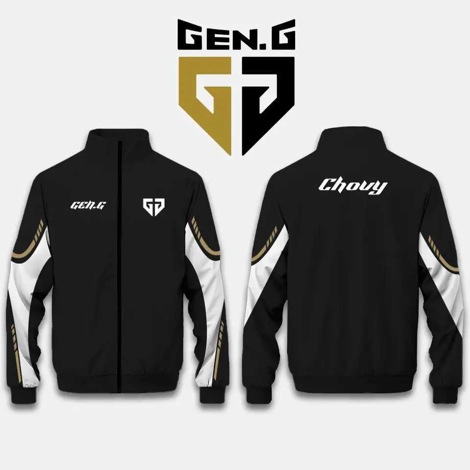 2025 New GenG Esports Club Team Autumn And Winter Gamer Daily Casual Jacket Fan Gift Customizable Name Stand Collar Top W251110