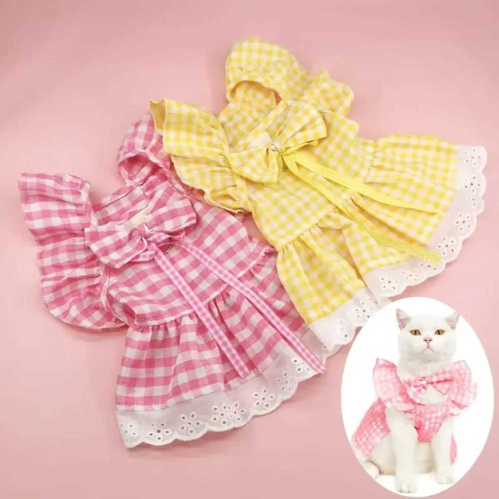 Fashion Sweet Pet Flying Sleeves Skirt Soft British Style Cat Princess Dress Elegant Cute Pet Costume Summer Spring J251110