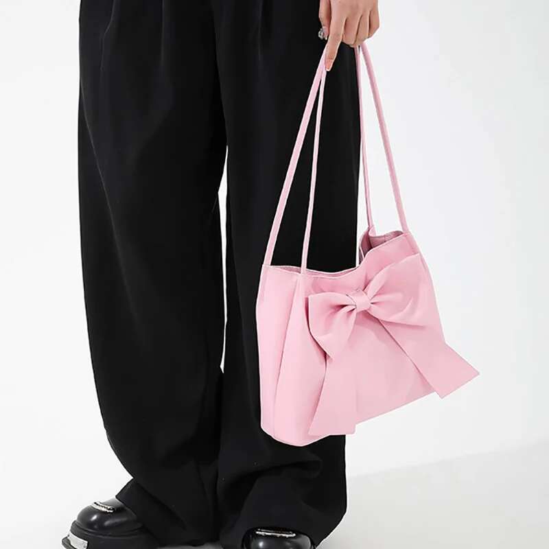 Fashion Women's Bow 2025 New Women's Designer Bag Shoulder Casual Bag High End Elegant Light Luxury Fashion Multifunctional Bag Women's
