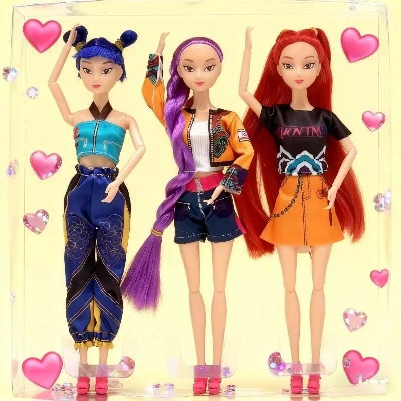 2025 K-pop popular cartoon Demon Hunters Action Figure doll toy Rumi Mira zoey perfect design doll toy decorative ornament Z251110