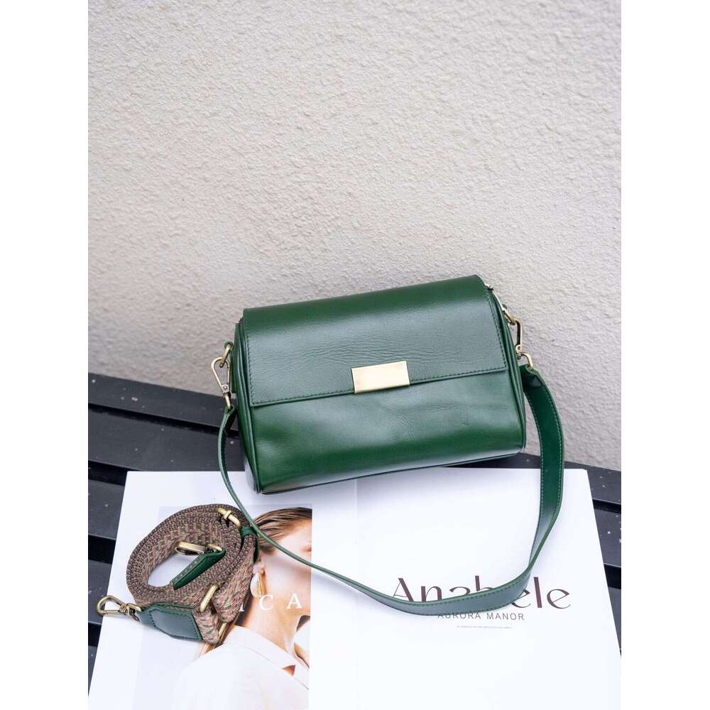 Women S Cross Border Customizable New Genuine Leather Crossbody Top Layer Cowhide Shoulder Commuter Bag High Quality