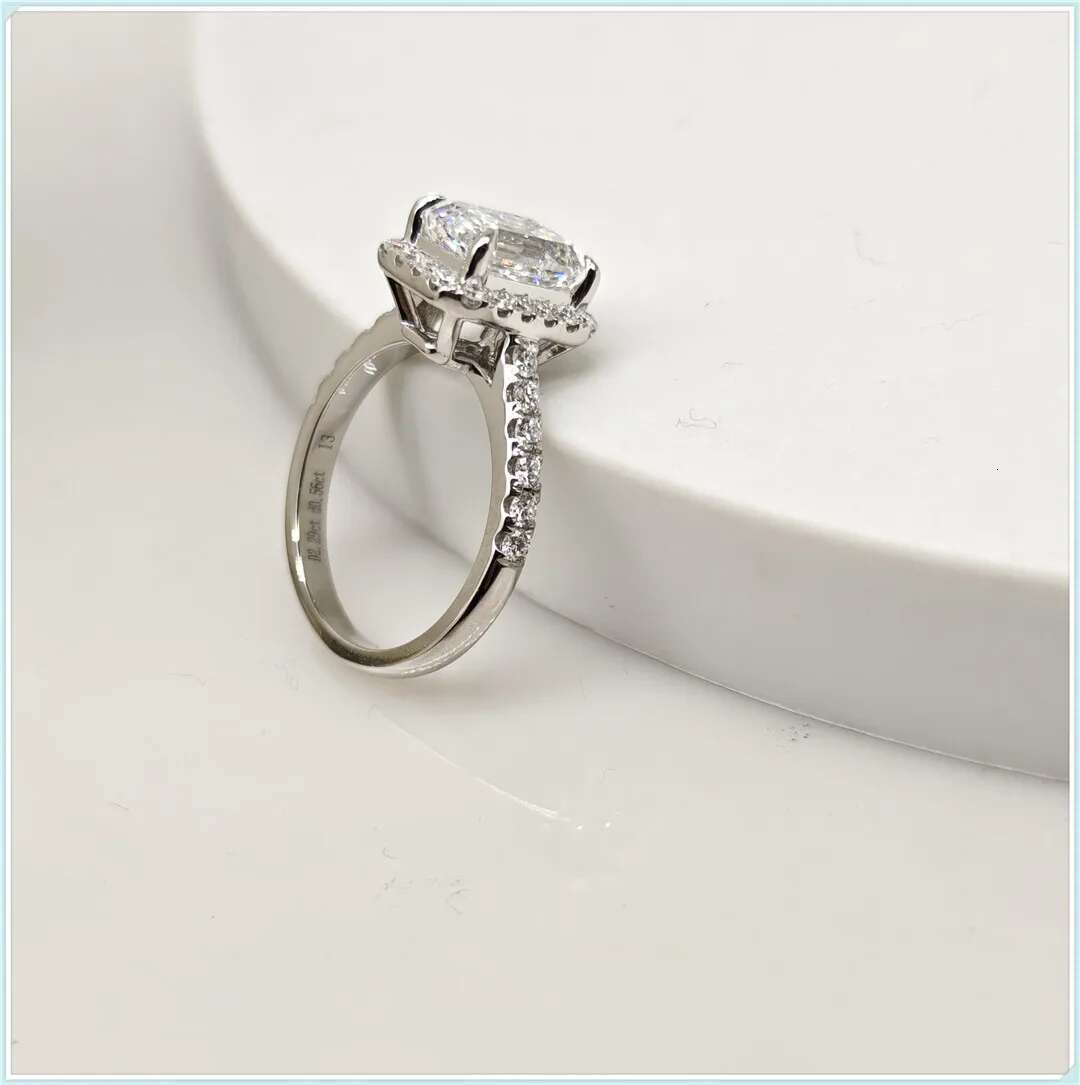 Emerald 1.50ct E VS1 CVD HPHT Rings IGI Certified Lab Created Diamond Engagemen fashion jewelry wholesalet Ring 18k White Gold